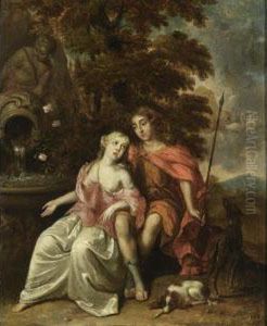Apollo And Daphne by Regnier de La Haye
