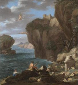 The Fall Of Icarus by Laurent De La Hyre