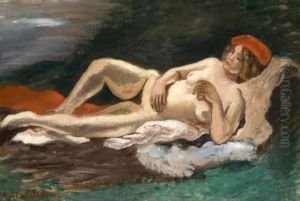 Dormeuse Au Beret Rouge by Amedee de La Patelliere