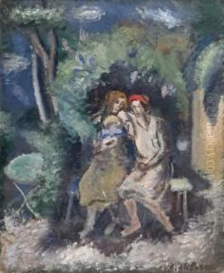 Deux Femmes Sous La Tonnelle, Etude Pour Les Lilas, 1937 Deux Femmes Sous La Tonnelle, Etude Pour Les Lilas, 1937