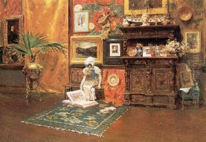 In The Studio by William Merritt Chase