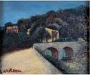 Saint Paul, La Route Au Petit Pont by Amedee de La Patelliere