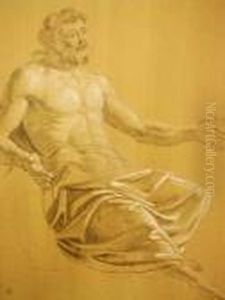Pierre-louis, Personnage Antique En Drape by Pierre Louis De La Rive
