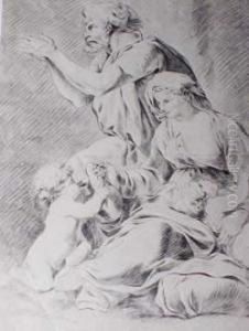 Pierre-louis, Saintefamille Et Cherubin by Pierre Louis De La Rive
