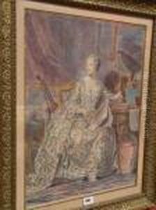 Madame De Pompadour by Maurice Quentin de La Tour