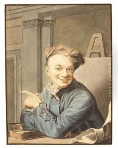 Nach - Selbstportrat Des Kunstlers by Maurice Quentin de La Tour