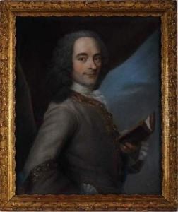 Tour,, D'apres, Portrait De Voltaire by Maurice Quentin de La Tour