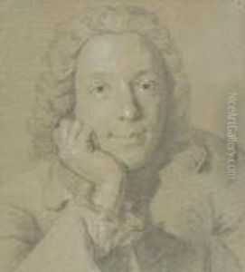 Portrait Of A Gentleman by Maurice Quentin de La Tour