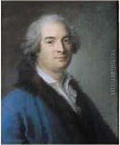 Portrait De Duclos by Maurice Quentin de La Tour