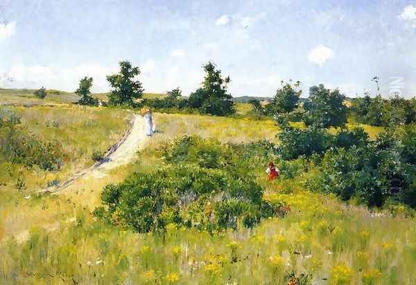 Shinnecock Landscape with Figures by William Merritt Chase