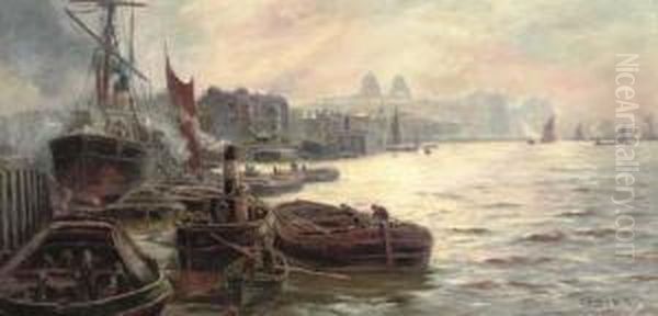 The Busy Docks At Greenwich - view 1