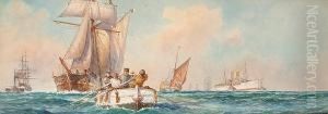 Marine Traffic; Off Gravesend by Charles John de Lacy