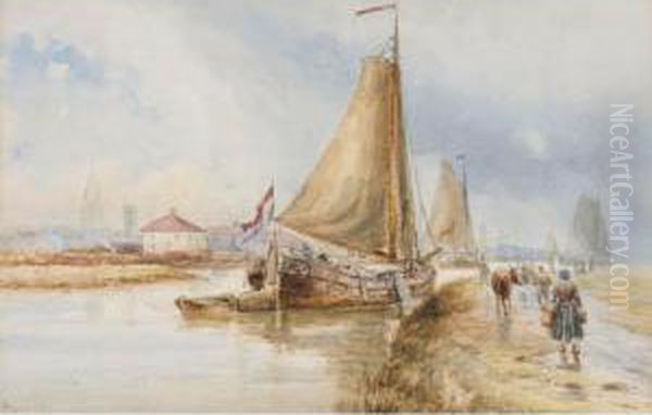Shipping In Harbour; The Hay Barge At Its Mooring - view 1