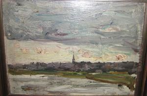 Village Aupres De L'eau by Alois De Laet