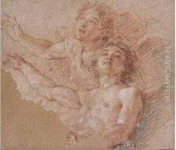 Etude De Deux Anges Pour La Chapelle Royale Du Chateau De
Versailles - view 1