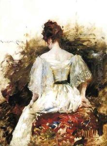 Portrait of a Woman: The White Dress by William Merritt Chase
