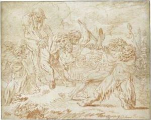 A Bacchanal by Louis-Felix De Larue