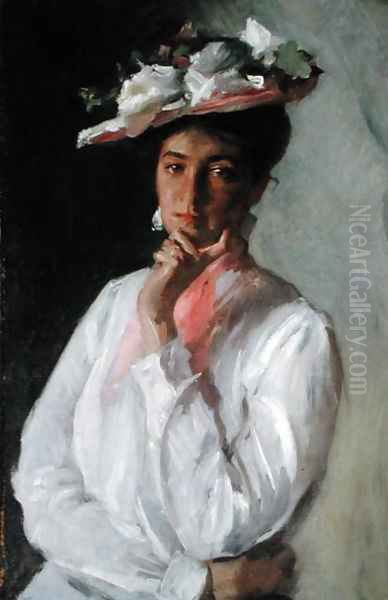 Woman in White, c.1910 - view 1