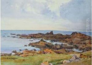 Bord De Cote Rocheuse by Gustave De Launay