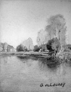 Bord De Riviere Automnale by Gustave De Launay