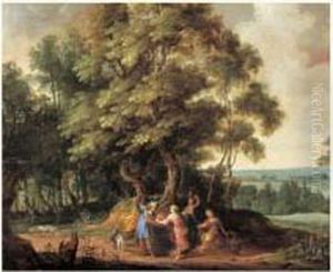 Eliezer Et Rebecca by Geeraert De Lavallee