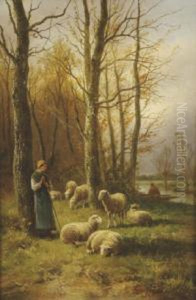 Figures With Sheep - view 1