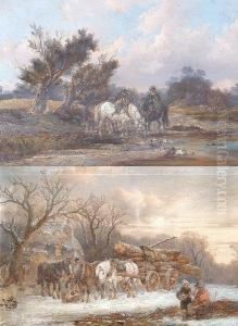 Autumn Landscape, And Another, Winter Landscape Autumn Landscape, And Another, Winter Landscape