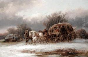 The Horse Drawn Gypsy Caravan by Alexis de Leeuw