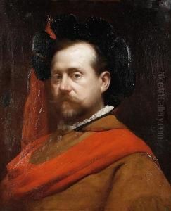 A Half Length Portrait Of A Gentleman A Half Length Portrait Of A Gentleman