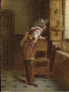 Teasing The Parrot by Ignacio Leon y Escosura