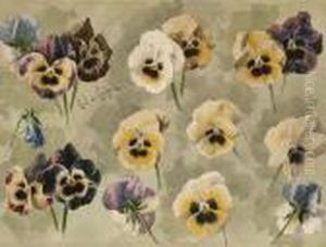 Pansies Study by Paul De Longpre