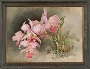 Pink Irises by Paul De Longpre