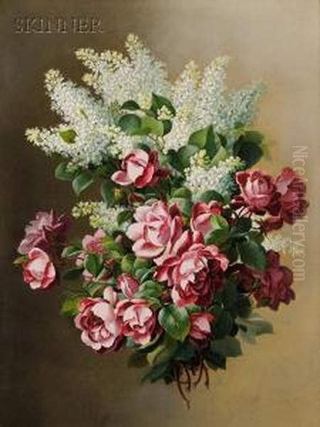 Still Life With Lilacs And Pink Roses - view 1