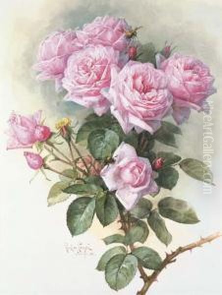 Roses And Bumblebees - view 1