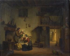 L'heureuse Famille Dans Un Interieur by Basile De Loose