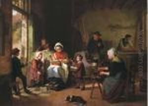 A Family At Work by Basile De Loose
