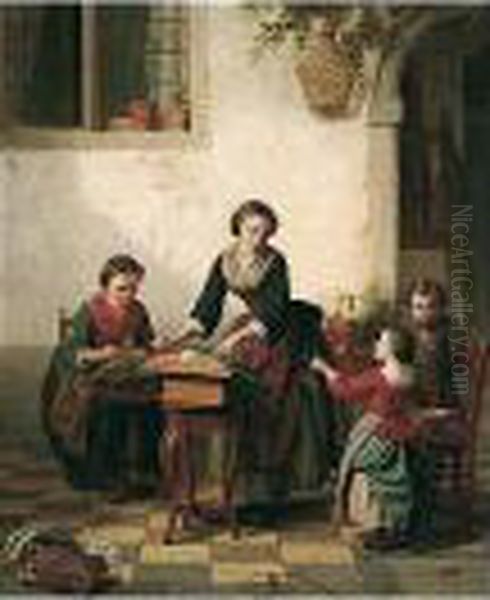 The Lace Makers by Basile De Loose
