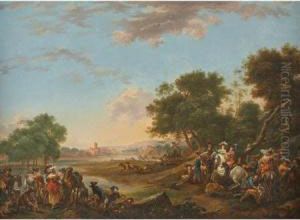 The Stag Hunt by Philip Jacques de Loutherbourg