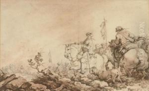 A Military Skirmish by Philip Jacques de Loutherbourg