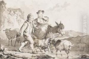 Le Soulier Derobe; Et Le Torrent Agreable' by Philip Jacques de Loutherbourg