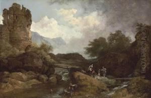A Wooded River Landscape A Wooded River Landscape