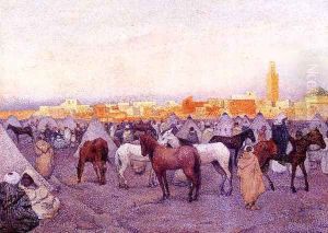 Encampment near a Moroccan Village 1888