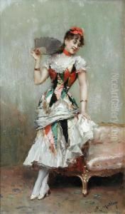 Portrait Of A Spanish Dancer by Raimundo de Madrazo y Garreta
