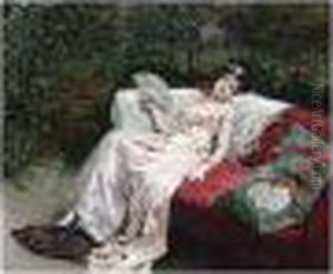 La Siesta (the Siesta) by Raimundo de Madrazo y Garreta