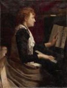 Frau Am Klavier