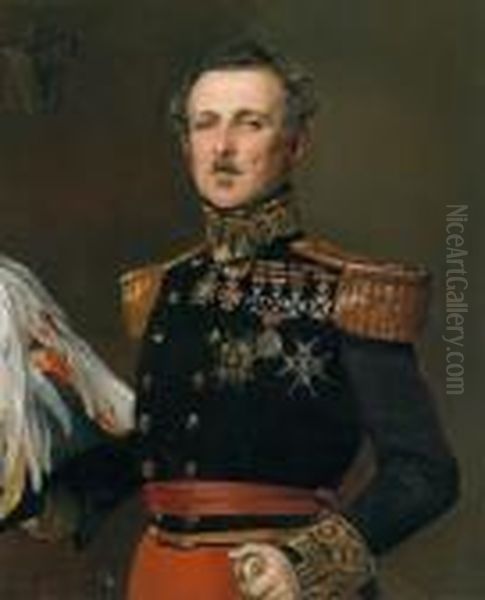 Ritratto Del Feldmaresciallo Don
Nicolas Miniussir Y Giorgeta Firmato E Datato Federico De Madrazo
Julio 1843 - view 1