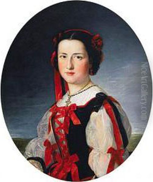 Retrato De La Infanta Dna. Maria
 Luisa Fernanda De Borbon Y De Borbon, Duquesa De Montpensier - view 1