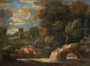 Paesaggio Con Pastore by Alessio De Marchis