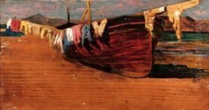 Barca Con Panni Stesi Sestri Di Levante