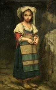 jeune Italienne Au Morceau De Pain